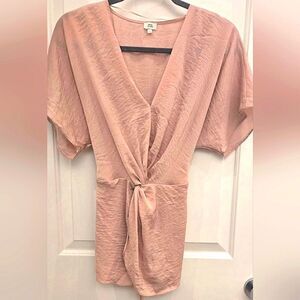 River Island (UK brand) blush pink crossover top, US 6.